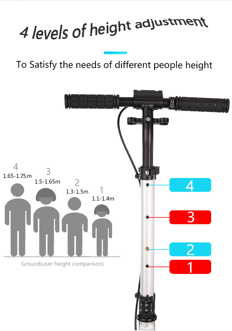 C5SAdult scooter aluminum alloy folding portable scooter 9