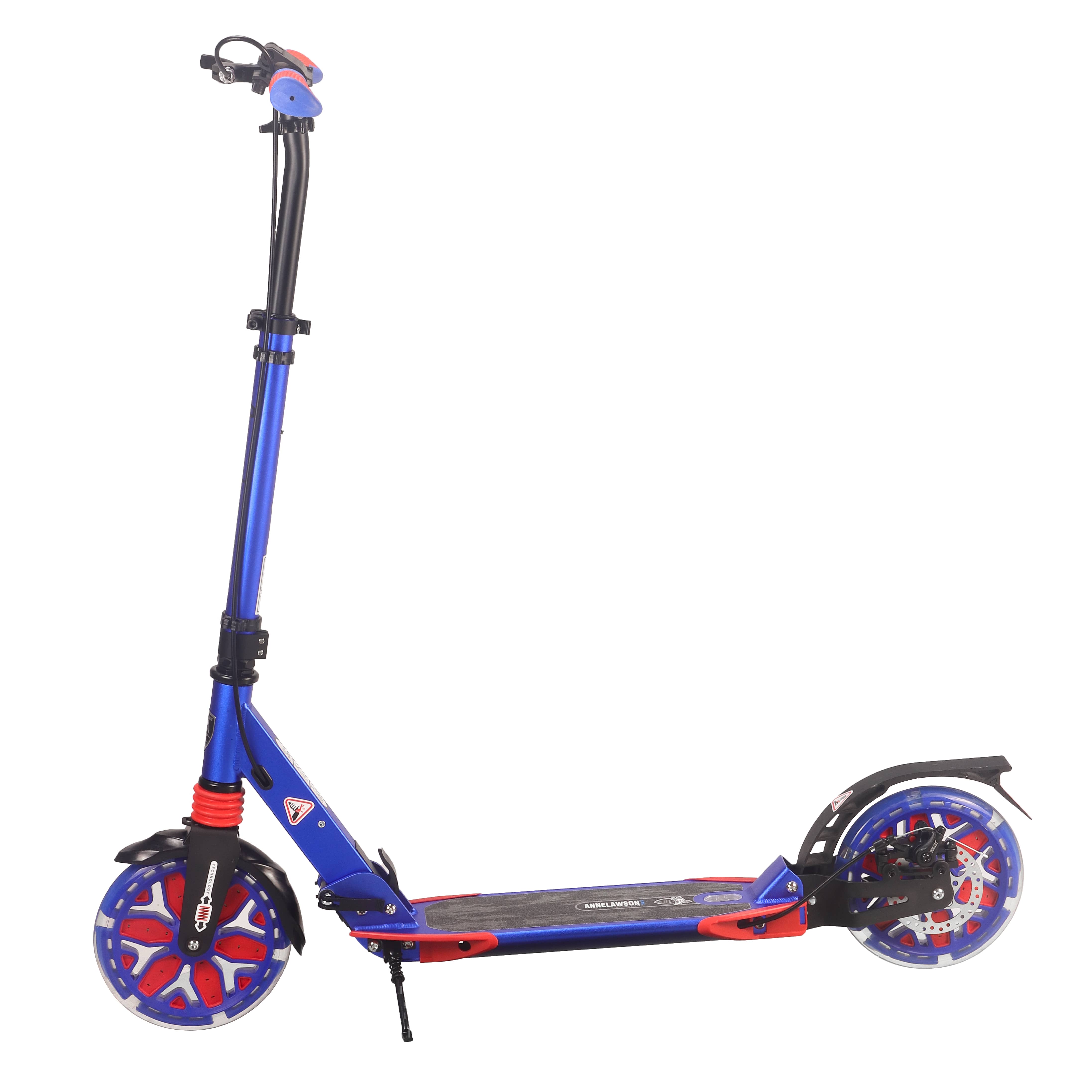A5DL Blue Flash Wheel Dual Brake Scooter 1