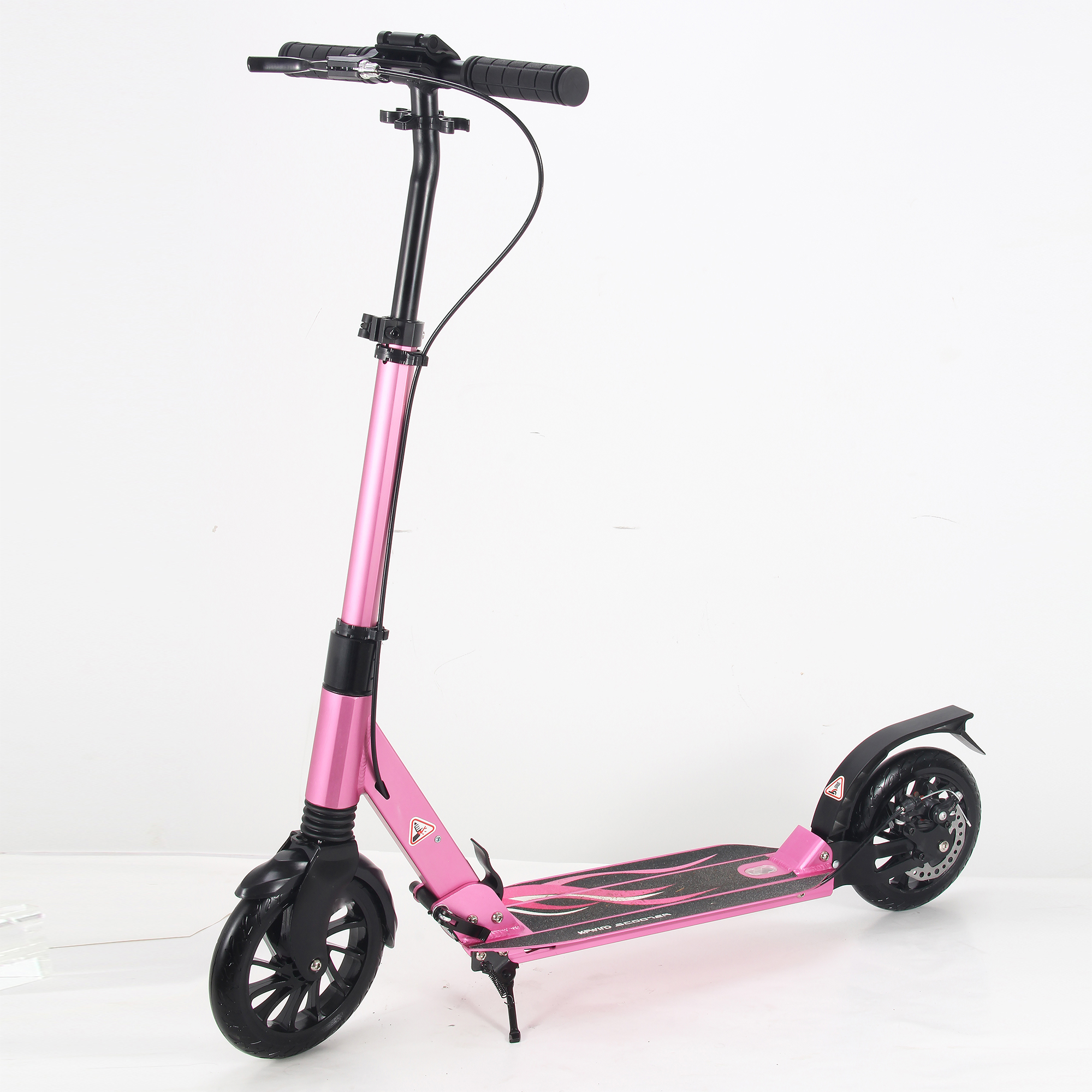 A6DL front and rear double brake flash wheel scooter 0