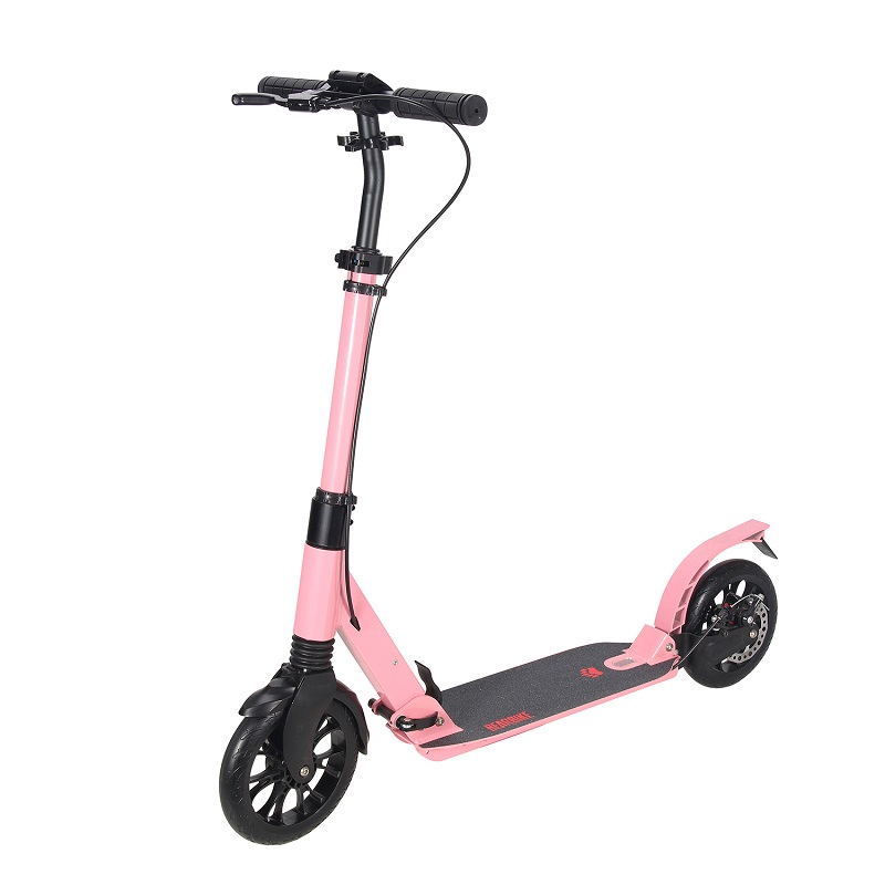 A6Dpink disc brake scooter