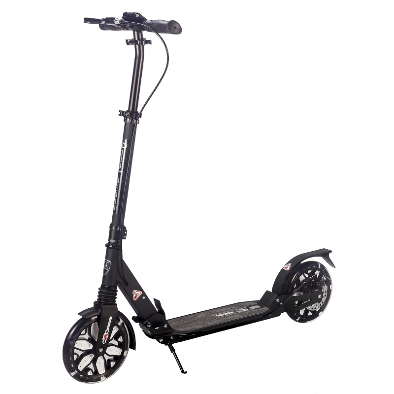 A5DL Black Flash Wheel Dual Brake Scooter