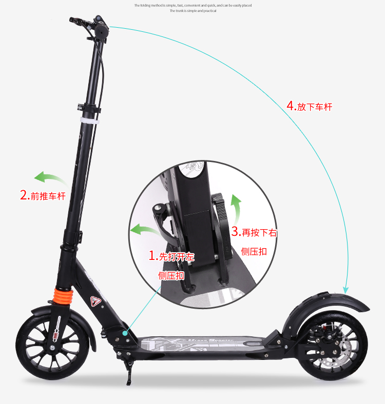 Adults Scooter A5-D ( Disc brake Style ) 8