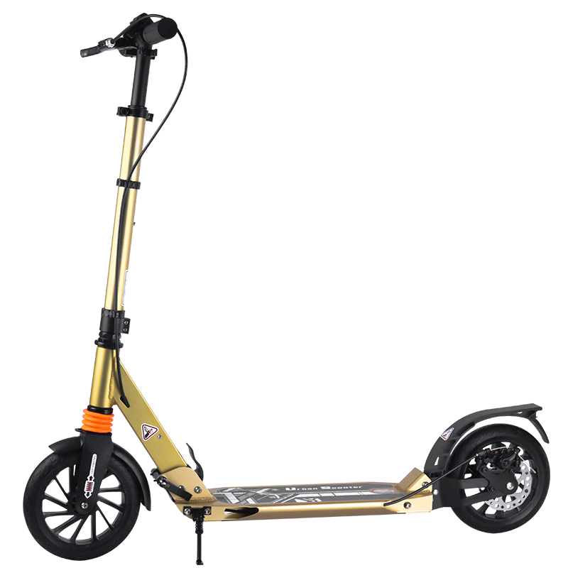 A5D oxidized Yellow disc scooter 1