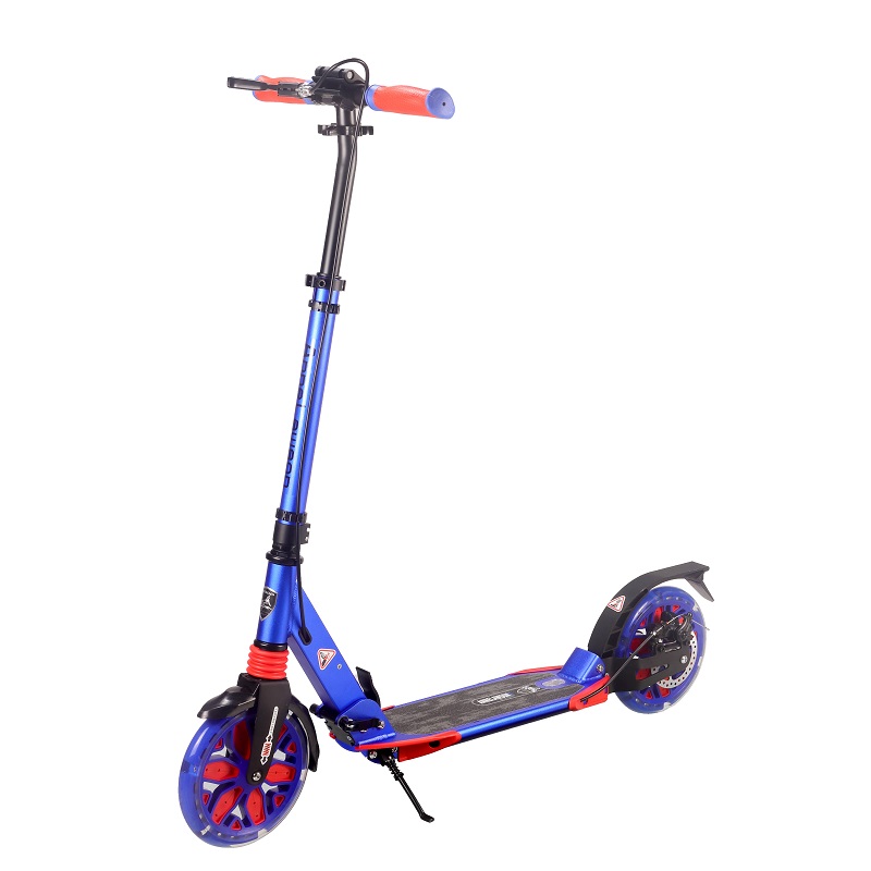A5DL Blue Flash Wheel Dual Brake Scooter