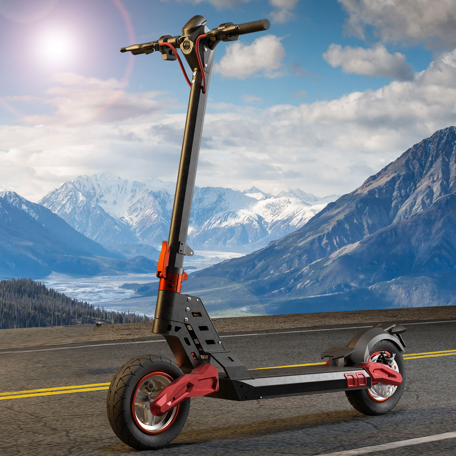 Electric scooters will be standard equipped on the road